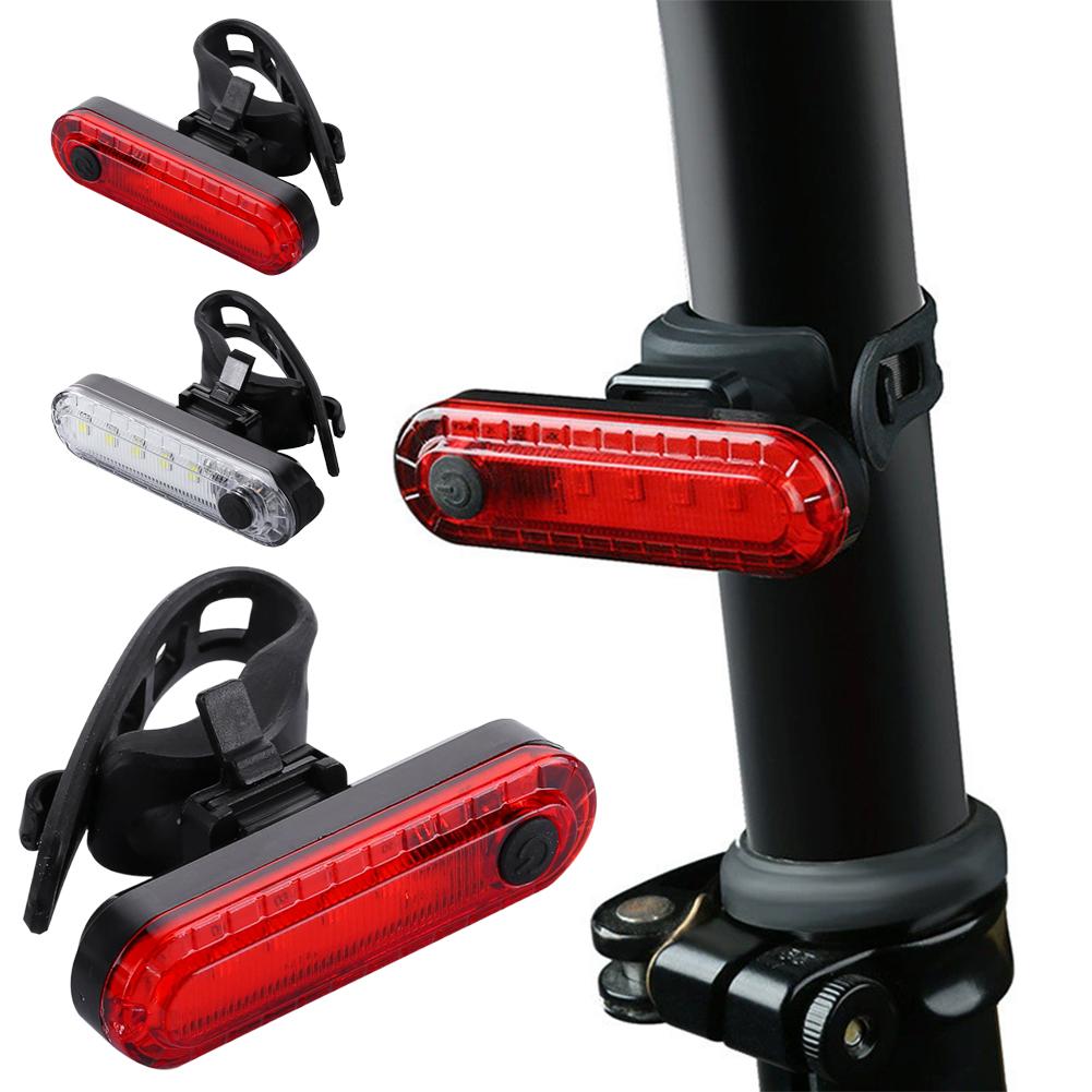 Rear Bike Tail Light USB Rechargeable Ultra Bright Taillights Fit On Bicycle Easy to Install for Cycling Safety Bicycle Light