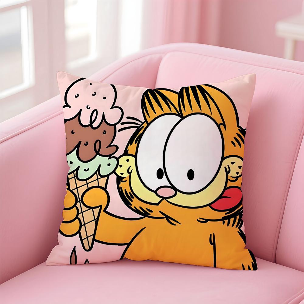 Carina Copricuscino G-GarfieldS Comoda Federa Reversibile Ideale per Auto Divano Camera da Letto e Oltre