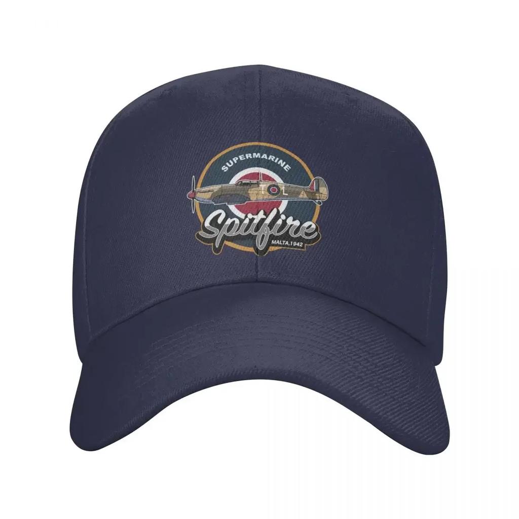 Vintage Supermarine Spitfire Baseball Cap Adult Fighter Plane WW War Pilot Airplane Adjustable Dad Hat Outdoor Snapback Ca