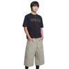 Nomanual Waffle PaTched Crop T shirT   Black