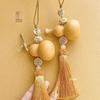 Wooden Five Emperors Coin Car Ornament: Real Natural Gourd Pendant for Doors & Bedrooms