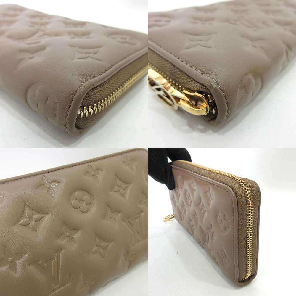 Used LOUIS VUITTON EmbossingPurse Leather Women