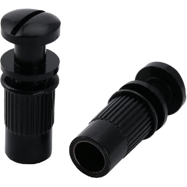 Musiclily Pro M8 Metrische Wraparound Brückenmontagestifte und Buchseneinsätze für Epiphone Les Paul Style E-Gitarre, Gold (2er Set)