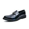Men’s Loafers Dress Shoes Blue Leather Shoes Men Black Retro Formal Shoes Tuxedo Wedding Blazers Saddle Shoes Over Sized