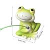 Cartoon Frogs Fishing Garden Sculpture Weather Resistant Resins Craft Figurine for Patios Fishponds and Landscape Design
