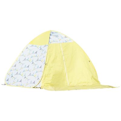 2025 NUEVO guirnalda completa SUNNYSTORY para 3 o 4 fácil de montar sol UV desastre ancho 190cm Tienda de un toque, cierre, Amarillo, tienda emergente, malla de doble cara,