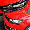 For VW  Polo MK4 9N 2005-2009 Car Headlight Eyelids Cover Eye Lids Sticker Trim Accessories
