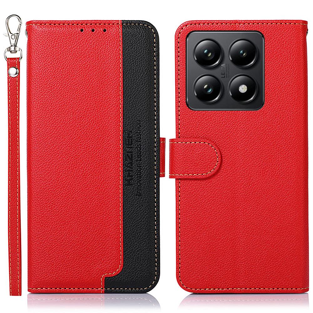 KHAZNEH For Xiaomi 14T Case RFID Blocking Wallet PU Leather Phone Cover