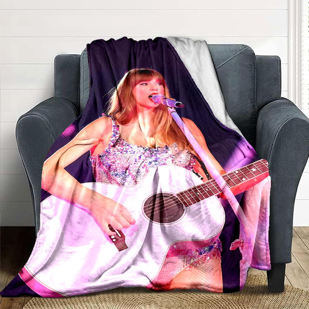 Musician Acoustic Guitar Blanket Soft Throw Blanket For Home Bedroom Bed Sofa Travel Office Solid Christmas Blanket