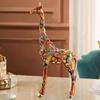 Giraffe Enamel Decor Figurine Modern Home Living Room Entryway TV Cabinet Ornament
