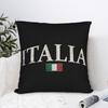 Italia Vintage Italienische Flagge Italienische Kissenhülle Weiche Kissenhülle für Sofa Heimdekoration Modische Kissenbezüge