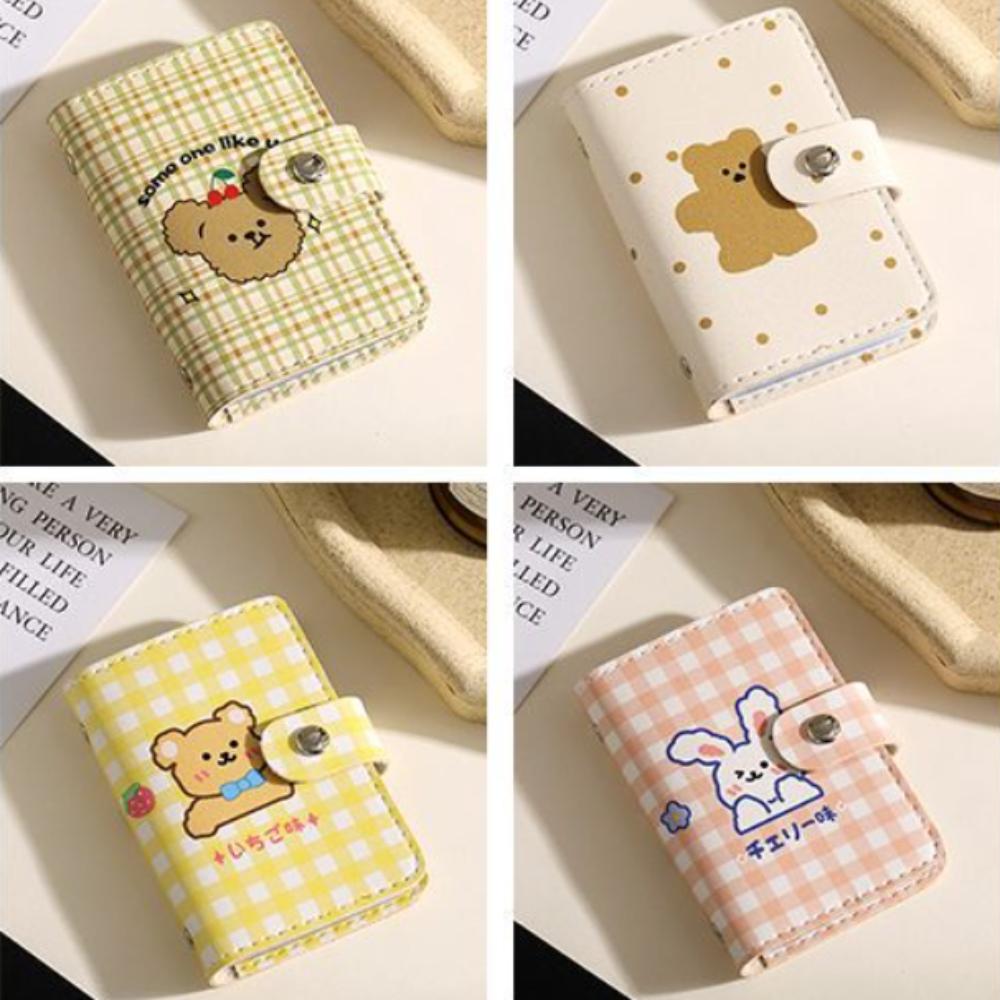 Ultrathin ID Cards Holder Cartoon Animals Bank Credit Card Organizer Hasp Multi-Slot Card Bag Work