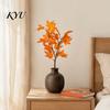 Fake Fall Leaves for Floral Arrangements Artificial Maple Leaf Stems, Faux Branches, Autumn Silk Bendable Stems DIY Projects Thanksgiving Harvest