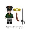 Napoleonské války Vojenští vojáci Stavebnice Miniaturní figurky WW2 Francouzští Britové střelci Pušky Zbraně Hračky pro děti