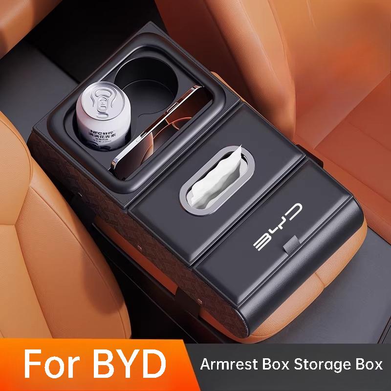 For BYD Dolphin Song L DM-i Qin Plus Car Armrest Box Heightening Pad Multifunctional Storage Box Interior Accessories