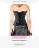 Lace Satin Waist Cincher Corset with Boning