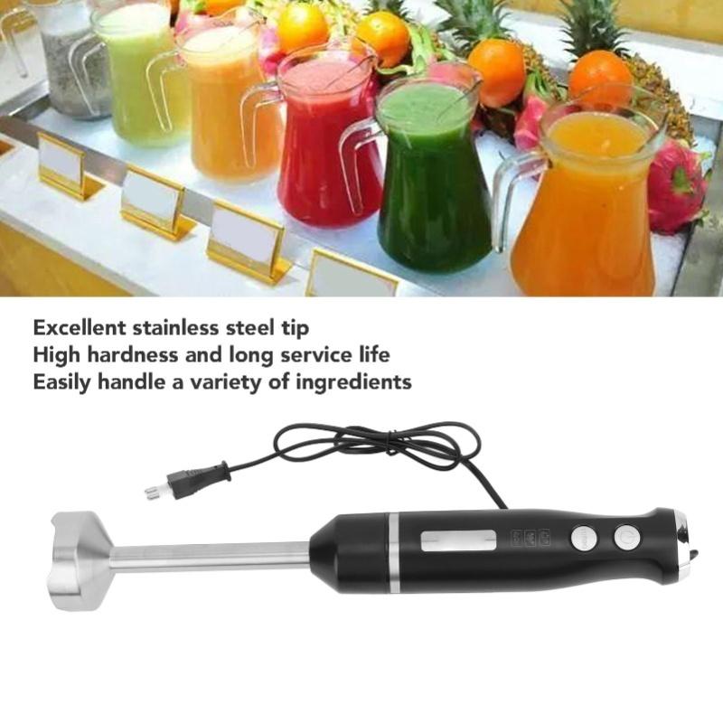 Frullatore a mano con filo Velocità variabile Elettrico portatile Potente Mixer con Punta in Acciaio Inossidabile Per Frullati Cibo per Bambini