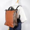 COLE HAAN Grand Ambition Handbag 3WAYTote Bag Leopard Pattern Brown / black Calfskin Leopard unisex Used