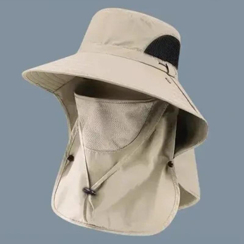 Camping Mesh Breathable Sun Hat Wide Brims Sun Protections Cap Mountaineering Cap Large Fisherman Hat Bucket Outdoor