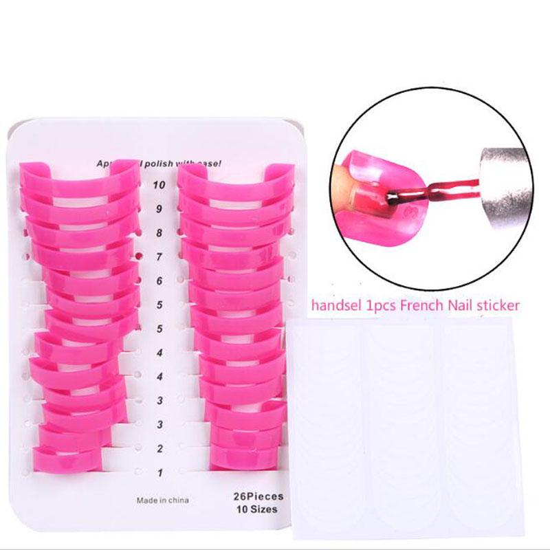 26 buc. Suport de protecție pentru lac de unghii pentru manichiură Sfaturi de design pentru arta unghiilor pentru degete Acoperă scut scut