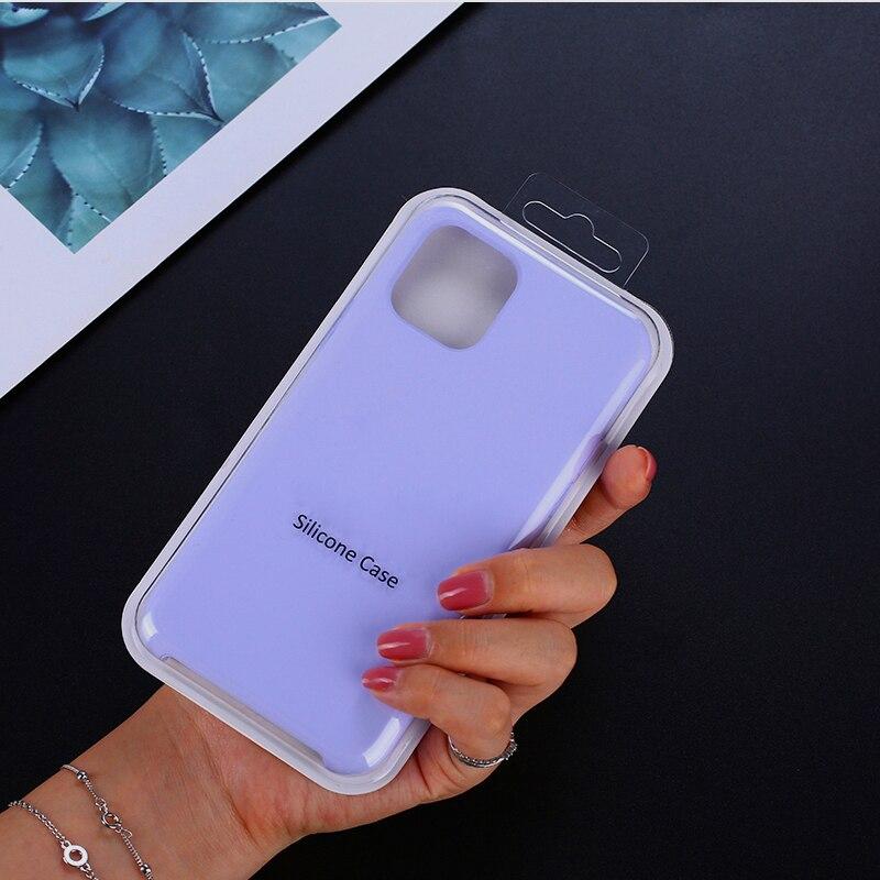 Husă de lux din silicon lichid pentru iPhone 13 11 12 Pro Max X XS XR XS Max 8 7 Plus SE 2020 Husă de protecție moale cu acoperire completă