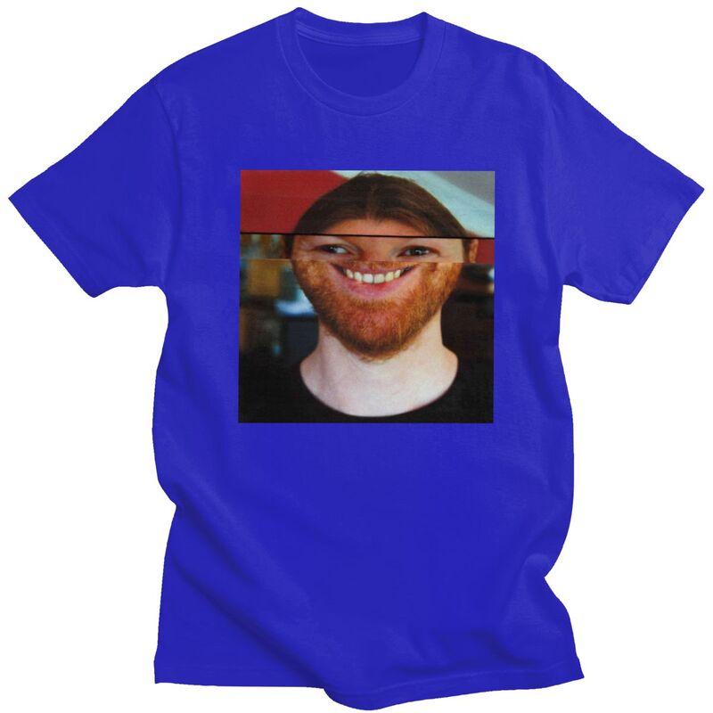 Maglietta Personalizzata Aphex Twin da Uomo 100% Cotone T-shirt Tempo Libero Manica Corta T-shirt Vestibilità Slim