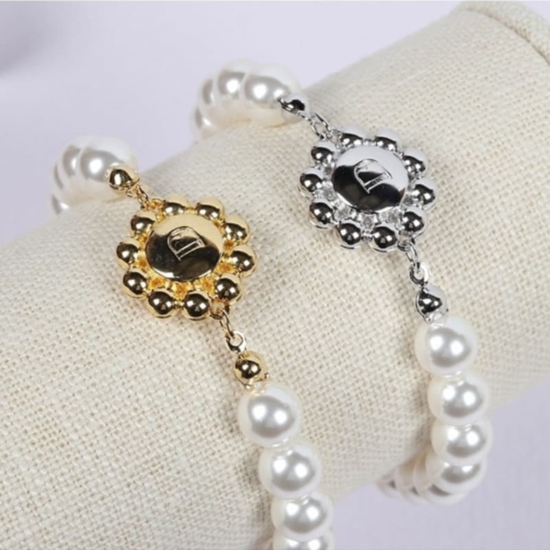 Dana Burton [Magnetic One-Touch] Ballerina Bracelet_8mm Pearl