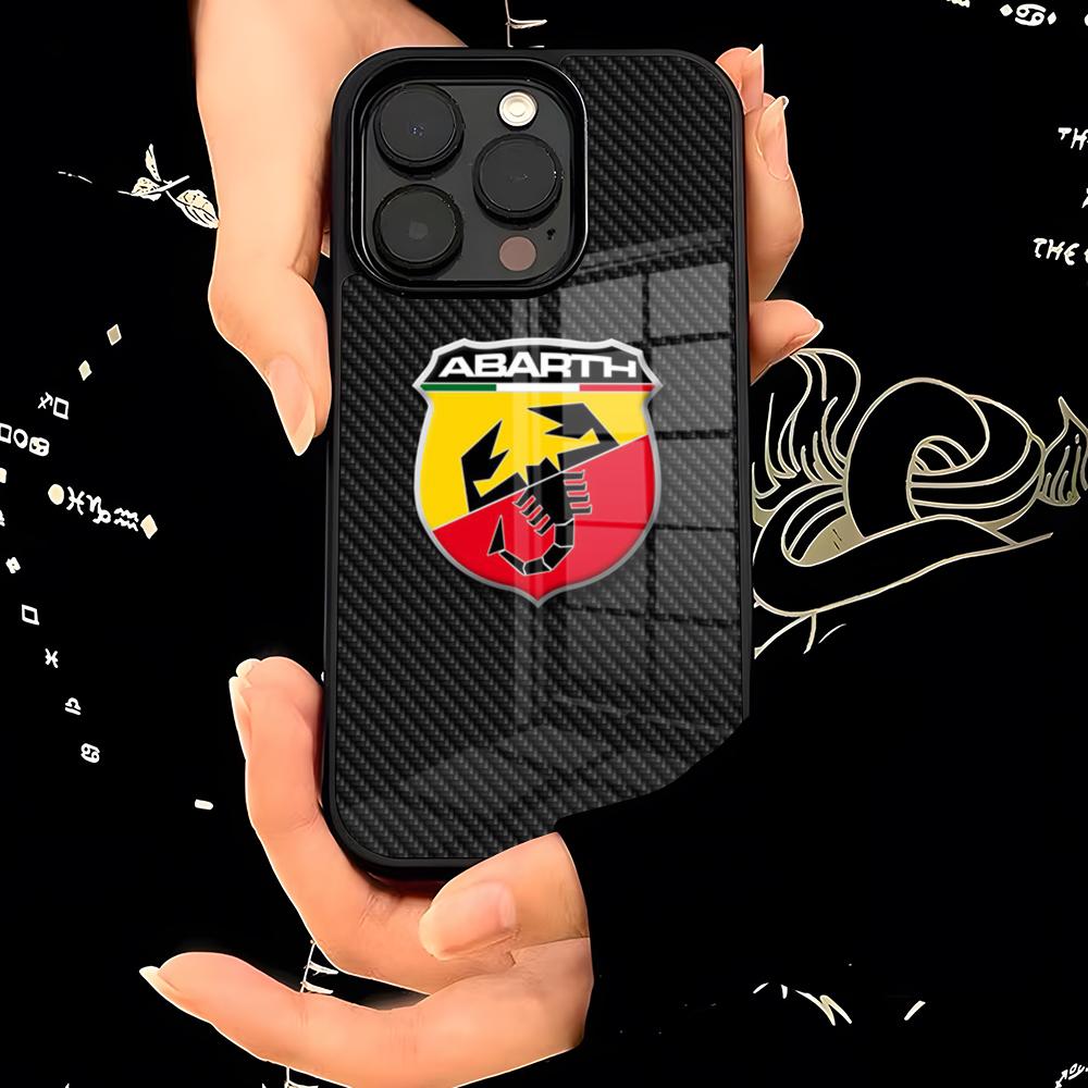 ABARTHess Phone Case PC+TPU For IPhone 15 16 17ProMax 13 16 11 12 14 Pro Xs Max Mini Xr X Plus Cover