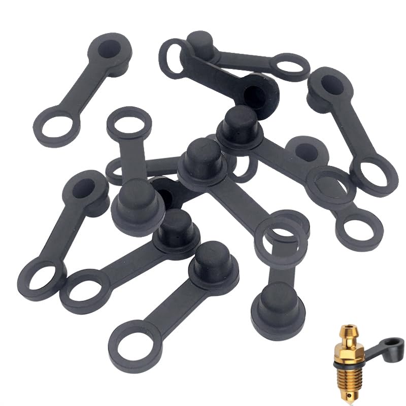 

Колпачки для штуцеров прокачки тормозов Резиновые колпачки Термостойкие Коррозионностойкие Антивозрастные Долговечные Пылезащитные 8MM чёрный