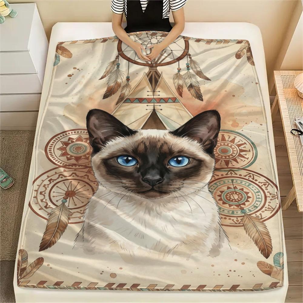 1PC Wild animals Print FlAannel Blanket, High quality Comfortable for All Seasons, Home Decor, Warmth and Comfort