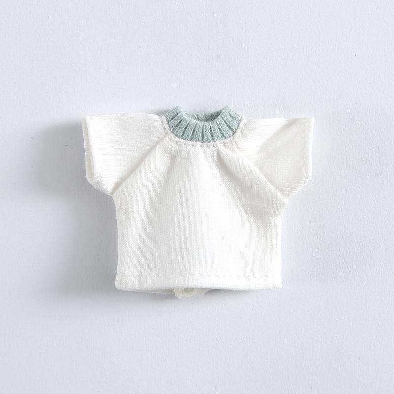 New OB11 bjd Doll Clothes Stripe Shorts Sleeve T-shirt for 1/8 1/12bjd, obitsu11,ob11,molly Doll Accessories Clothing
