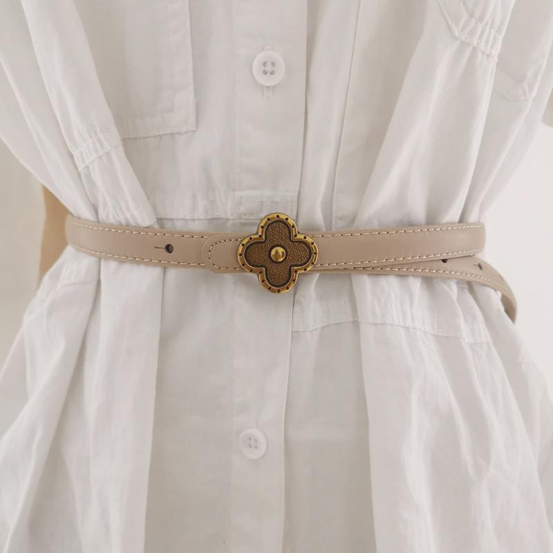 Womens Genuine Leather Waist Strap With Alloy Buckle For Formal And Casual Styles