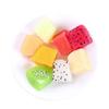 Miniature Fruit Cube Toys: Pitaya, Mango, Kiwi - Fruit Salad Platter Accessories