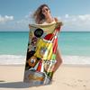 Personalized customized proof beach towel with The Loud House pattern - soft, absorbent,quick-drying,perfect swimming,camping&bathing