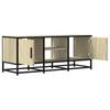 TV Cabinet in Sonoma Oak Finish 100 x 35 x 50 cm Made of Engineered Wood and Metal