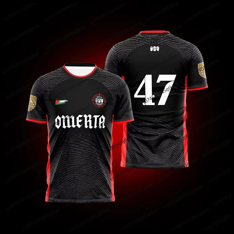 Omerta 47 Jersey Boxing Uniform Summer Outdoor Quick Drying Breathable 3d T-Shirt Maillot Men's And Women's Hip-Hop Streetwear