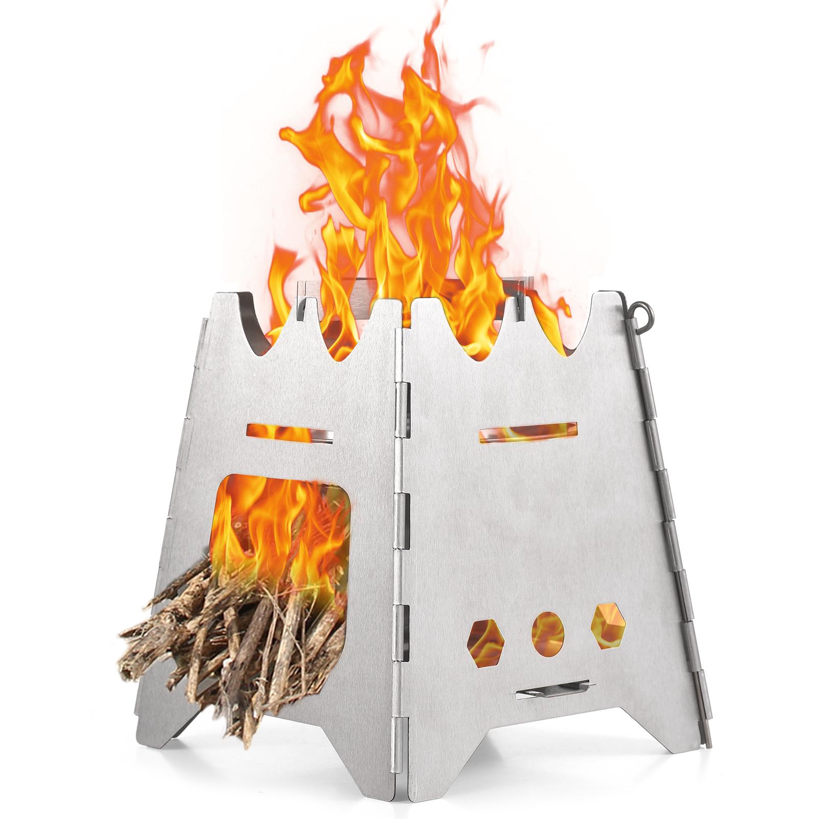 

Складная походная печь, дровяная печь, портативная походная печь из нержавеющей стали, спиртовая печь M