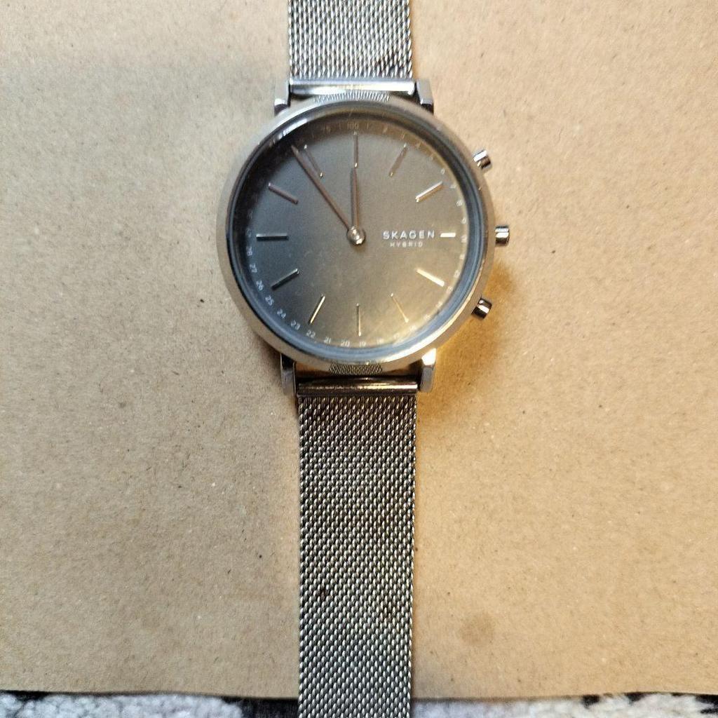 Used SKAGEN HYBRID watch mesh belt