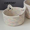 Desktop Storage Sets Cat Ear Organizer Cosmetic Snacks Sundry Keys Woven Storage Basket