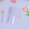 Waterproof Ledger Soft Cover Book A7/A6 Binder Clear A6 Budget Binder Soft Notebook Transparent Shell Office Supplies