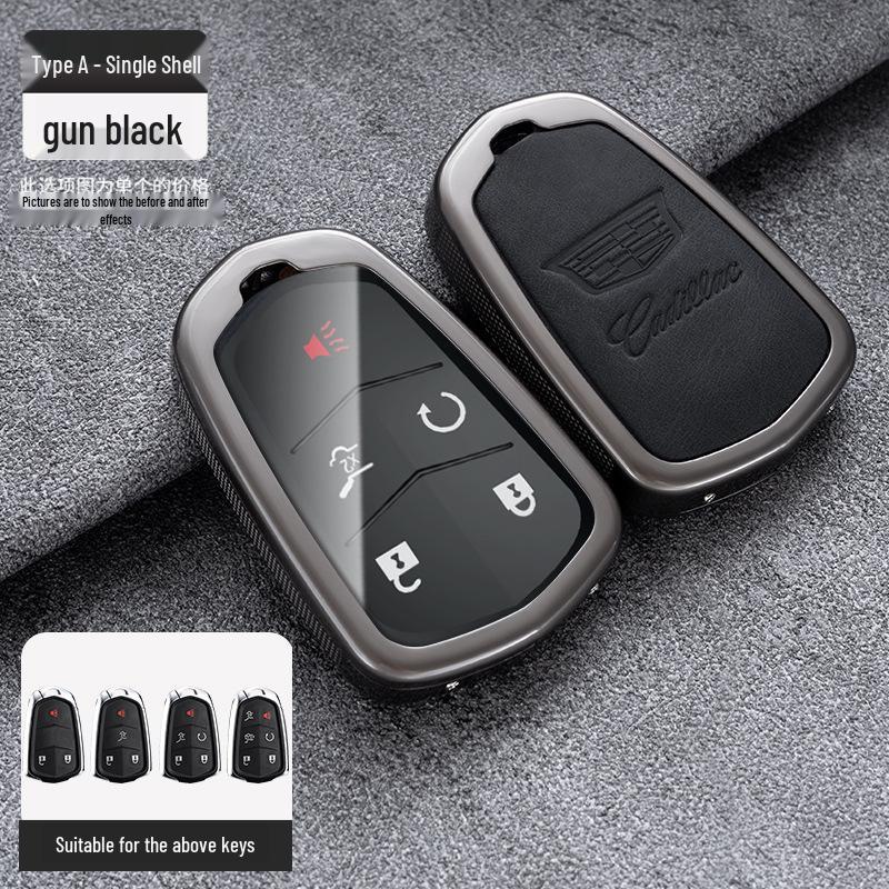 Cadillac Key Case: Metal Shell for CT5, XT4, XT5, XTS, ATSL, CT6 Models.