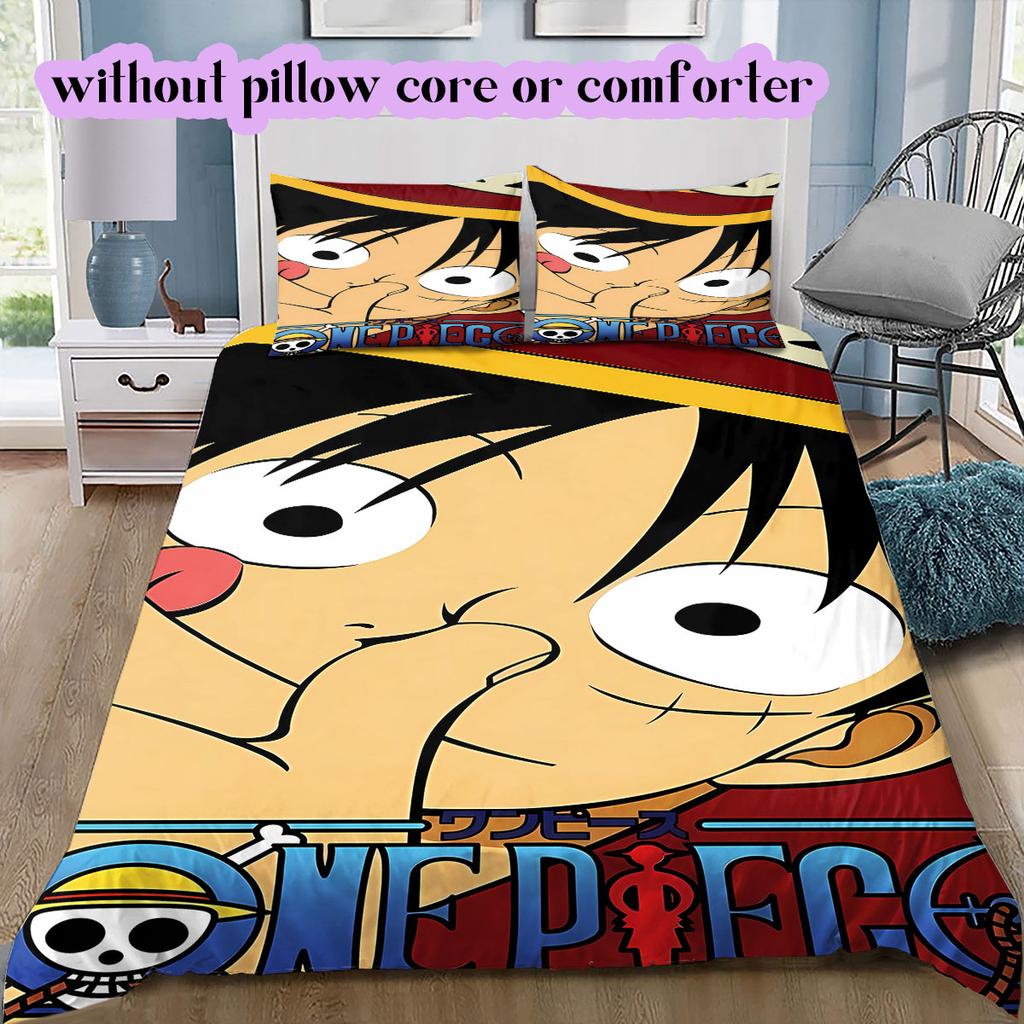 OnePiece Character Soft and Comfortable Duvet Cover, Children's Bedding Set Gift, Extra Large Size, Various Sizes Available