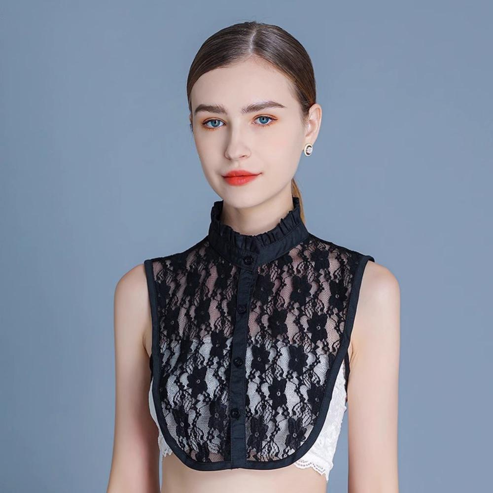 Multifunctional Lace Collar Lace Design Shirt Collar Fashion Detachable Collar  Women's