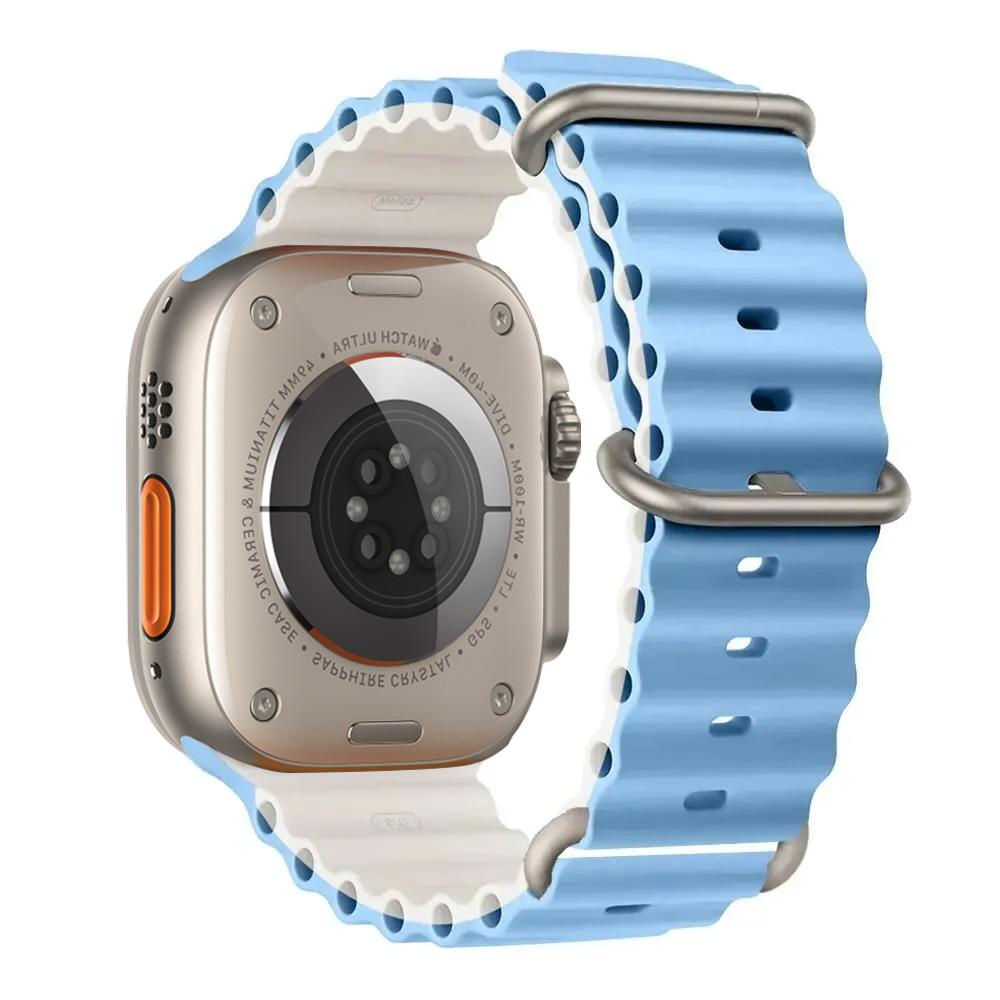 Ocean Band for Watch Ultra 3 Series 11 10 9 7 8 6 SE 49mm 45mm 46mm 42mm 44mm 40 41 Silicone Bracelet Correa iWatch Strap