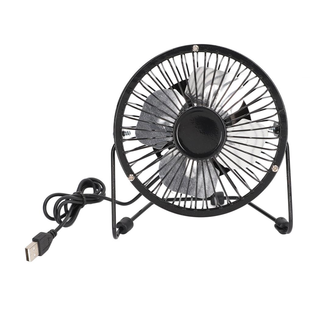 USB Small Desk Fan 360 Degrees  Rotation Super Sound Off Mini Fan Portable One Key Switch USB Desk Fan with