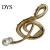 Unique Hair Clip Claw Musical Note Shape Faux Pearl Wedding Back Head Shower Decorative Accessory