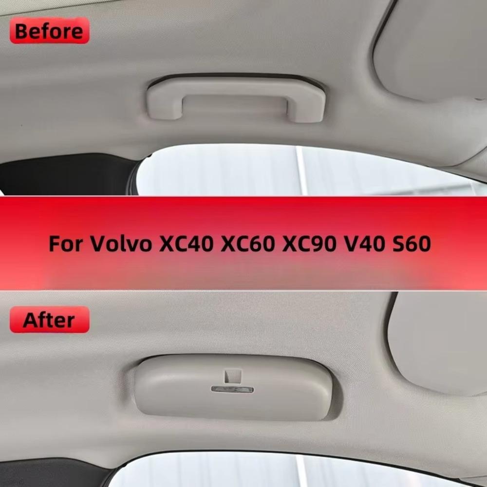 Grey Sun Glasses Holder ABS Auto Eyeglasses Accessories  for Volvo XC40 XC60 XC90 V40 S60
