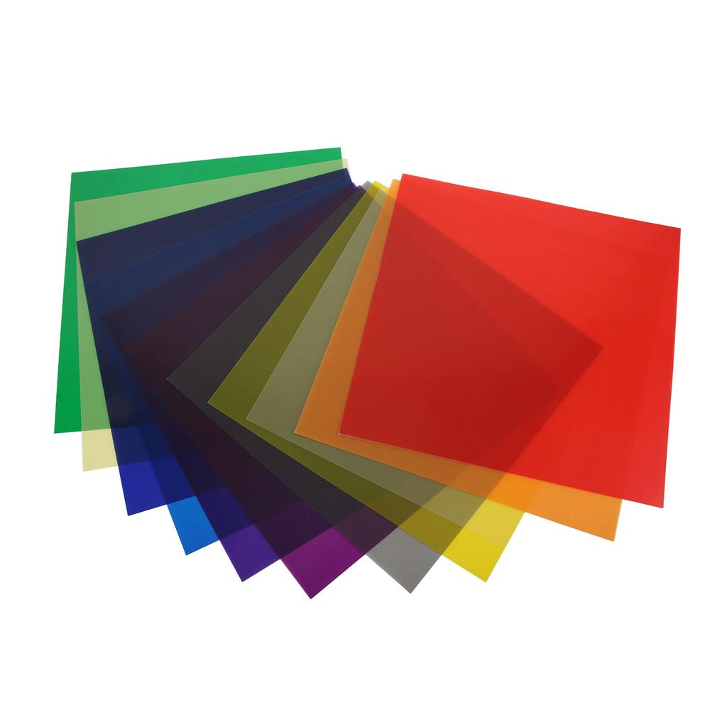 Color Filter Film High Translucent Universal Color Correction Gel Filter for Strobe LED Light