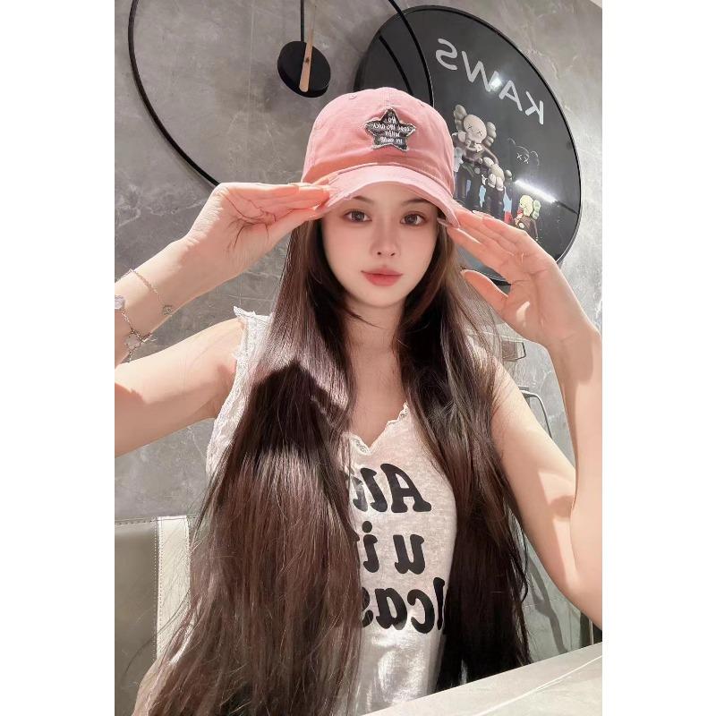 Korean Style Washing Old Baseball Cap Retro Men's and Women's Trendy American Baseball Cap Five Pointed Star Sunshade