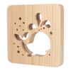 Whale Pattern Wooden 3D LED Light Hollow Carving 3D Wood Light  Gift Novel